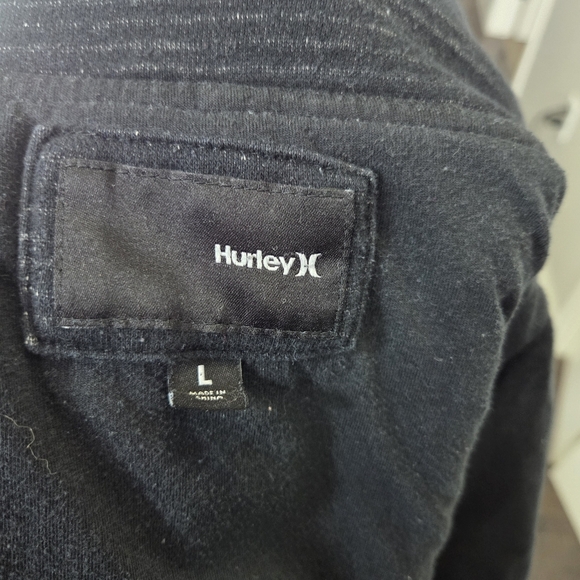 Hurley Men's Black Hooded Jacket Size L - Picture 8 of 8